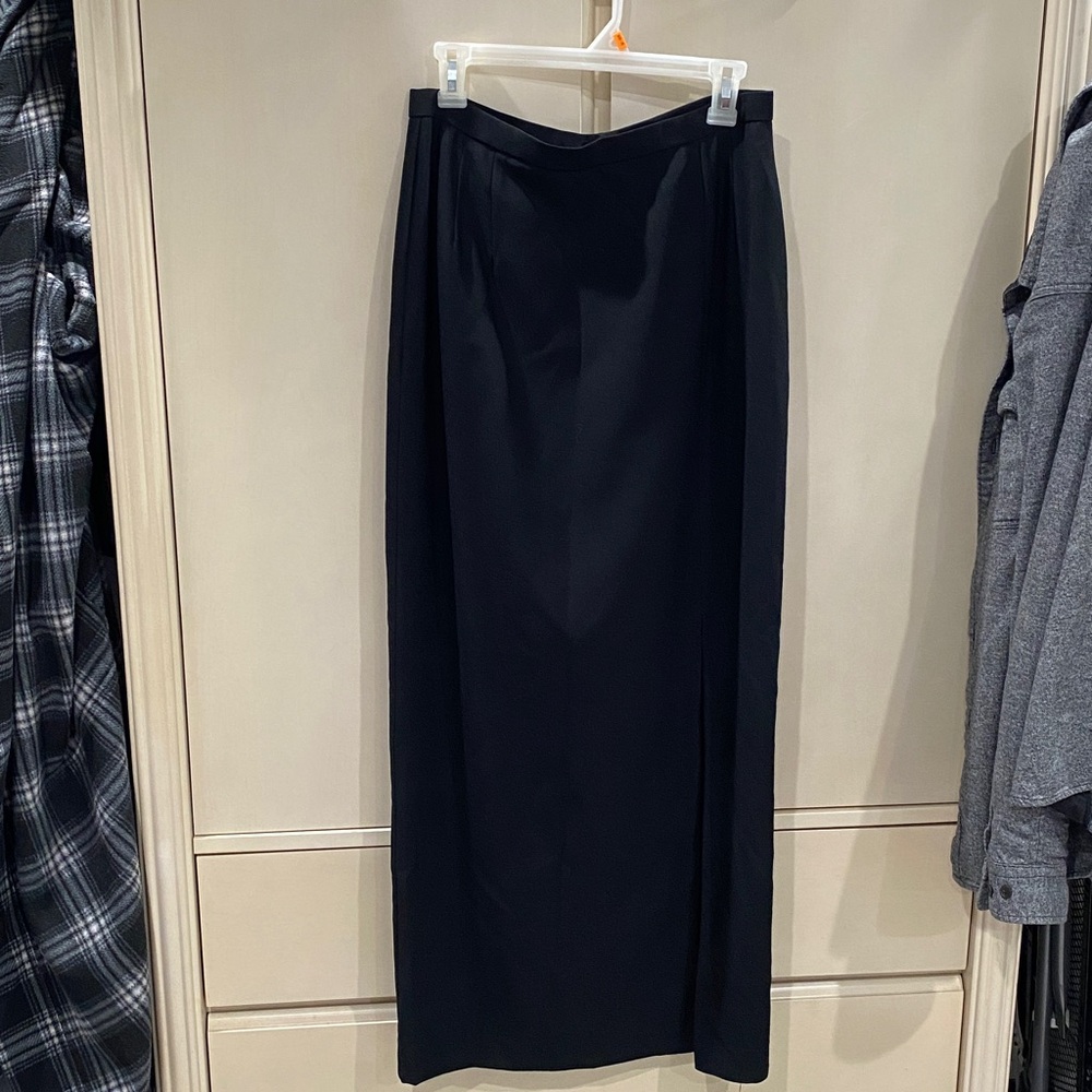 Patra black skirt (41”) w front slit (21”)